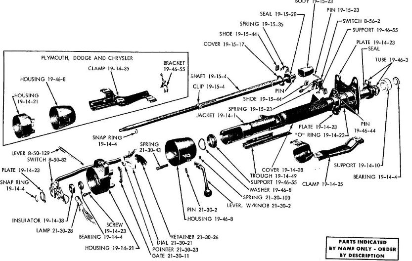 Steering Column - Coupler Kits - column Bearings - bolts