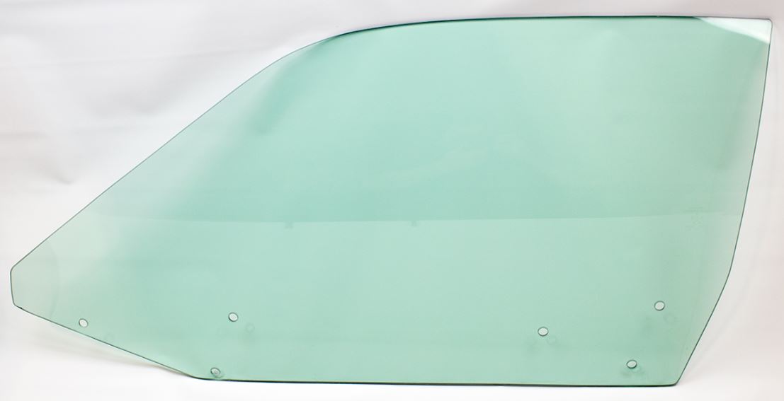 1974-1975 Corvette Date Coded Replacement Convertible Door Glass - Green Tint, LH - CA