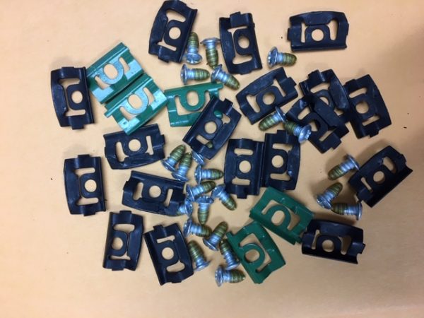68-92 GM Chevy Buick Pontiac Windshield Window Moulding Molding Trim Clips 10p O - Foto 3