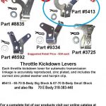 Mopar Kickdown Lever 1967-1969 A Body Big Block 3725